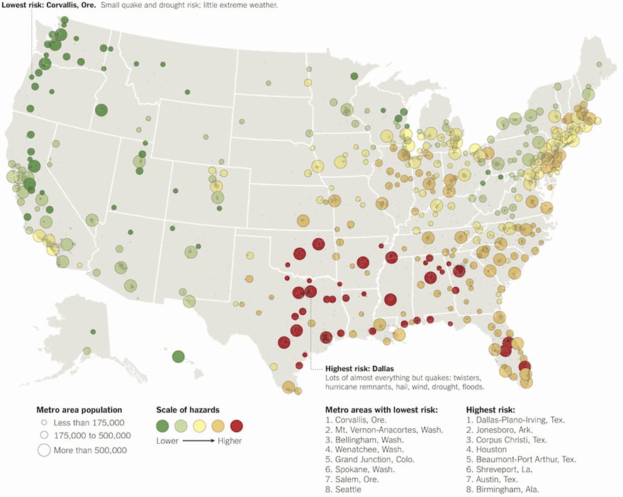 Disaster Risk US Map